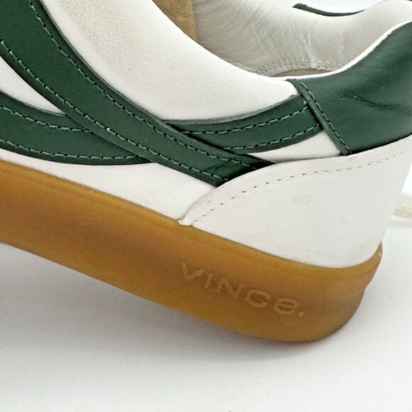 Vince Oasis Leather Sneaker Chalk White/Pine Green Size 8 M main image 8